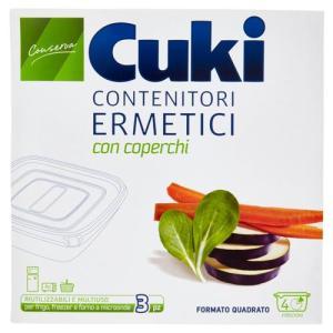Conserva contenitori ermetici quadrati con coperchio
