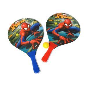 Set racchettoni in legno spiderman 37x24 cm.