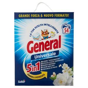 Detersivo in polvere per lavatrice fustone 54 misurini  3 kg