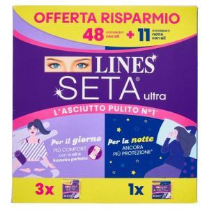 Assorbenti notte di seta con ali  11 pz