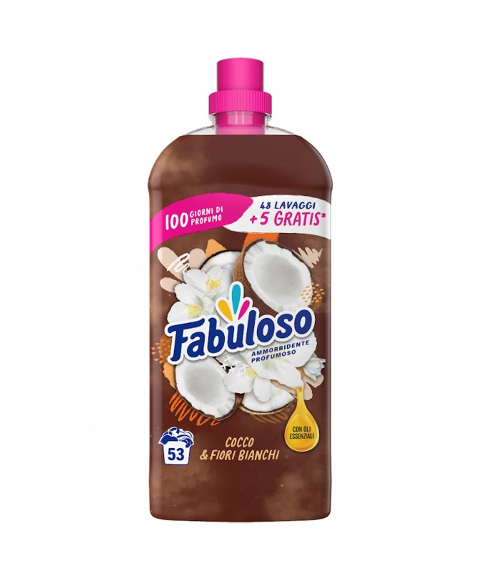 fabuloso ammorbidente concentrato cocco e fiori bianchi fabuloso 53 lav. - foto 1
