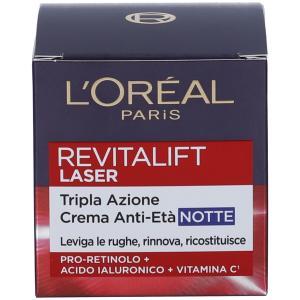 Crema viso notte anti età revitalift laser x3 l'oreal paris 50 ml
