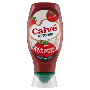 Ketchup classico in formato top down calvé 430 ml.