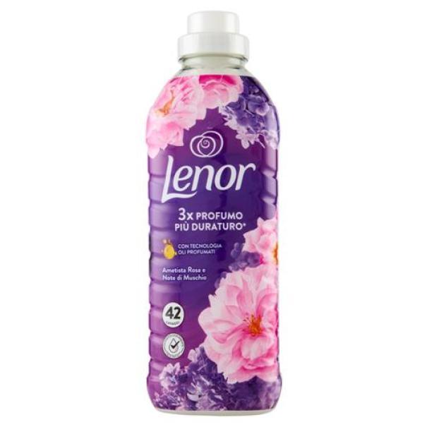 lenor ammorbidente concentrato ametista e bouquet fiorito lenor 42 lavaggi 882 ml. - foto 1