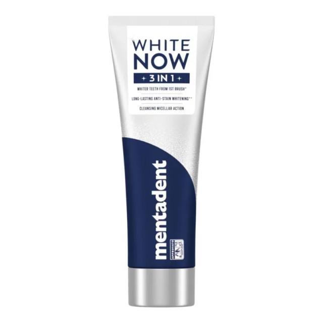 mentadent dentifricio white now 3in1 original mentadent 75 ml. - foto 1