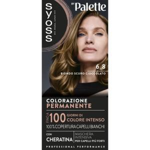 Colorazione permanente professionale con cheratina biondo scuro cioccolato  6_8.