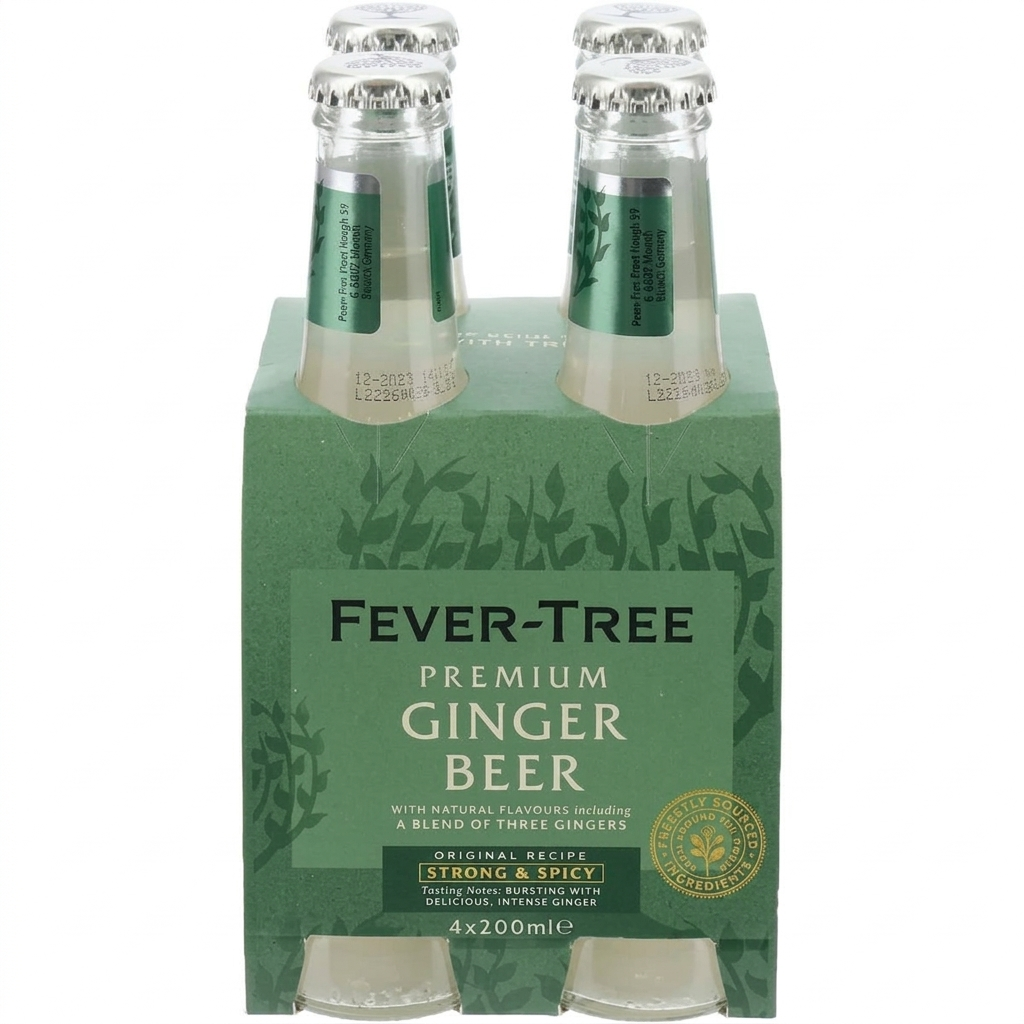 fever-tree bevanda analcolica ginger beer premium mixer fever-tree 20 cl. x 4 - foto 1