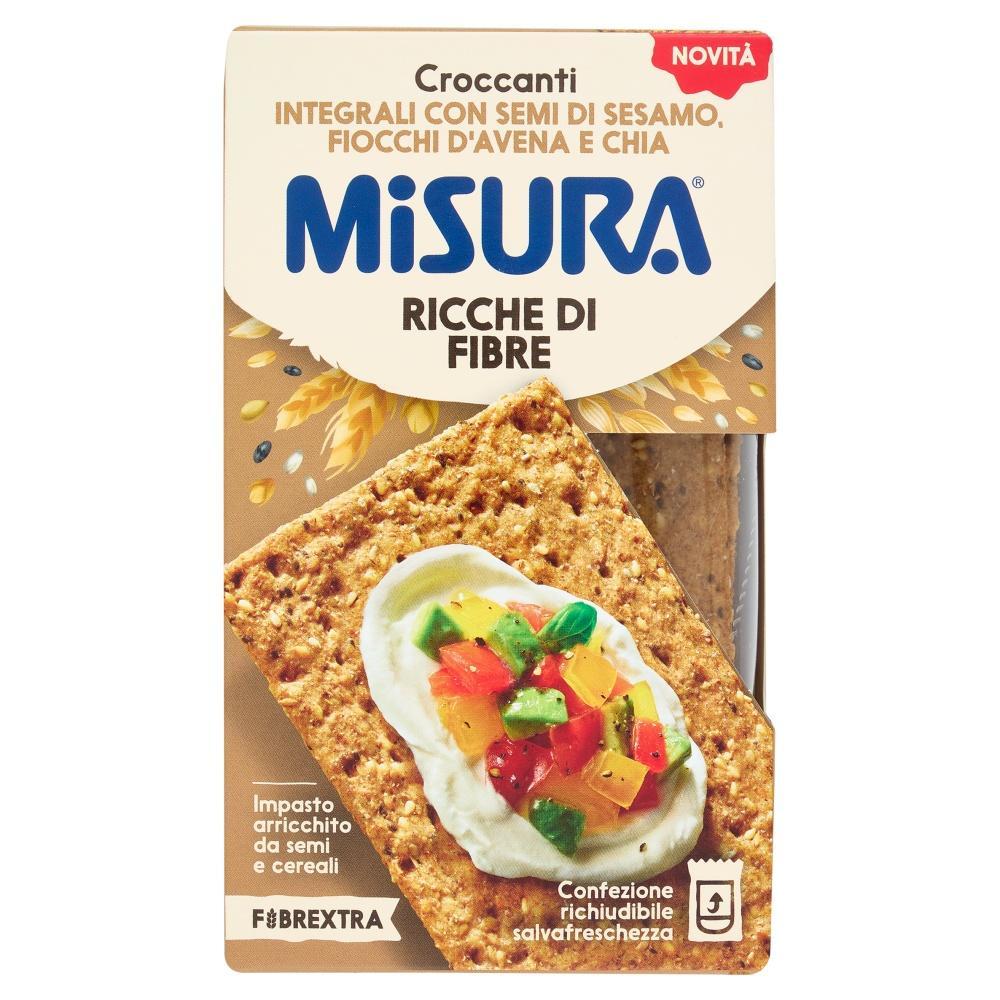 misura fette biscottate integrali croccanti integrali ricche di fibre fibrextra misura 160 gr. - foto 1
