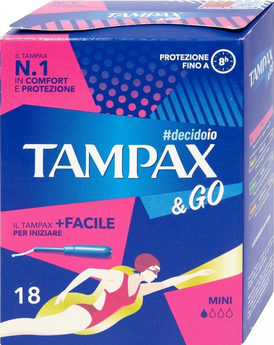 tampax assorbenti interni tampax &go mini tampax 18 pz. - foto 1