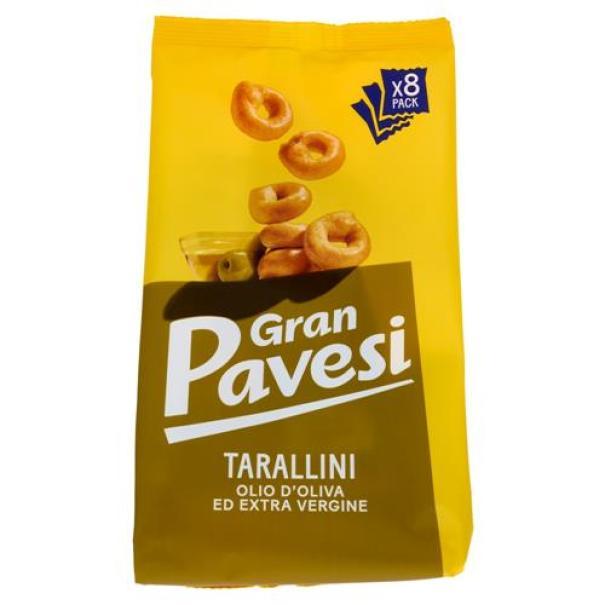 Tarallini all'Olio di Oliva ed Extra Vergine Gran Pavesi Tarallini all'Olio di Oliva ed Extra Vergine Gran Pavesi