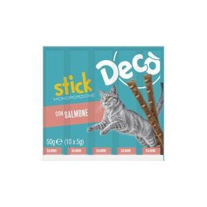 Stick cibo gatto monoporzione al salmone  10x5 gr.