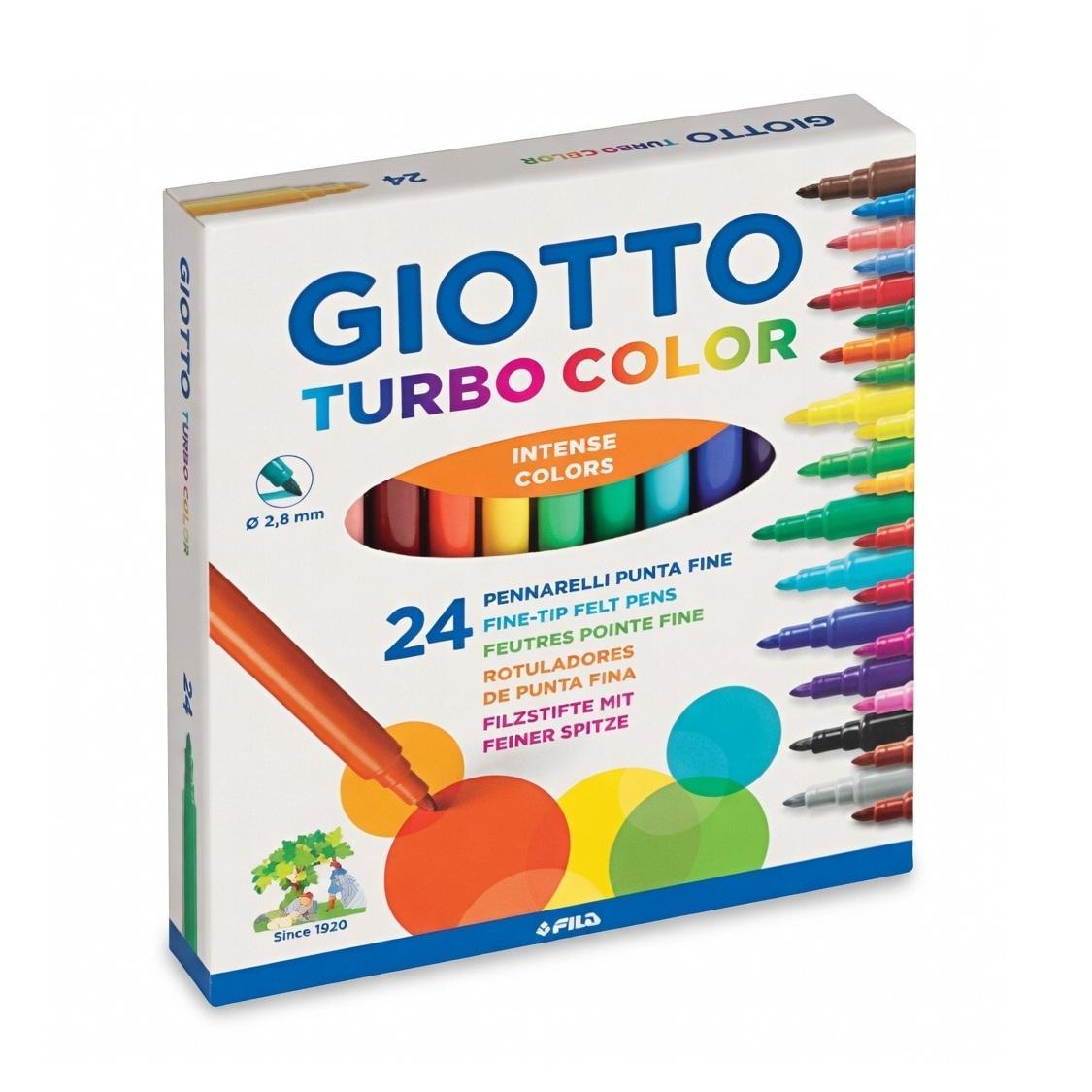 giotto pennarelli colorati turbocolor giotto x24 pz. - foto 2