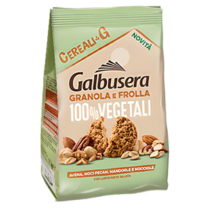 Biscotti cereali granola e frolla con avena, noci pecan, mandorle e nocciole  280 gr.