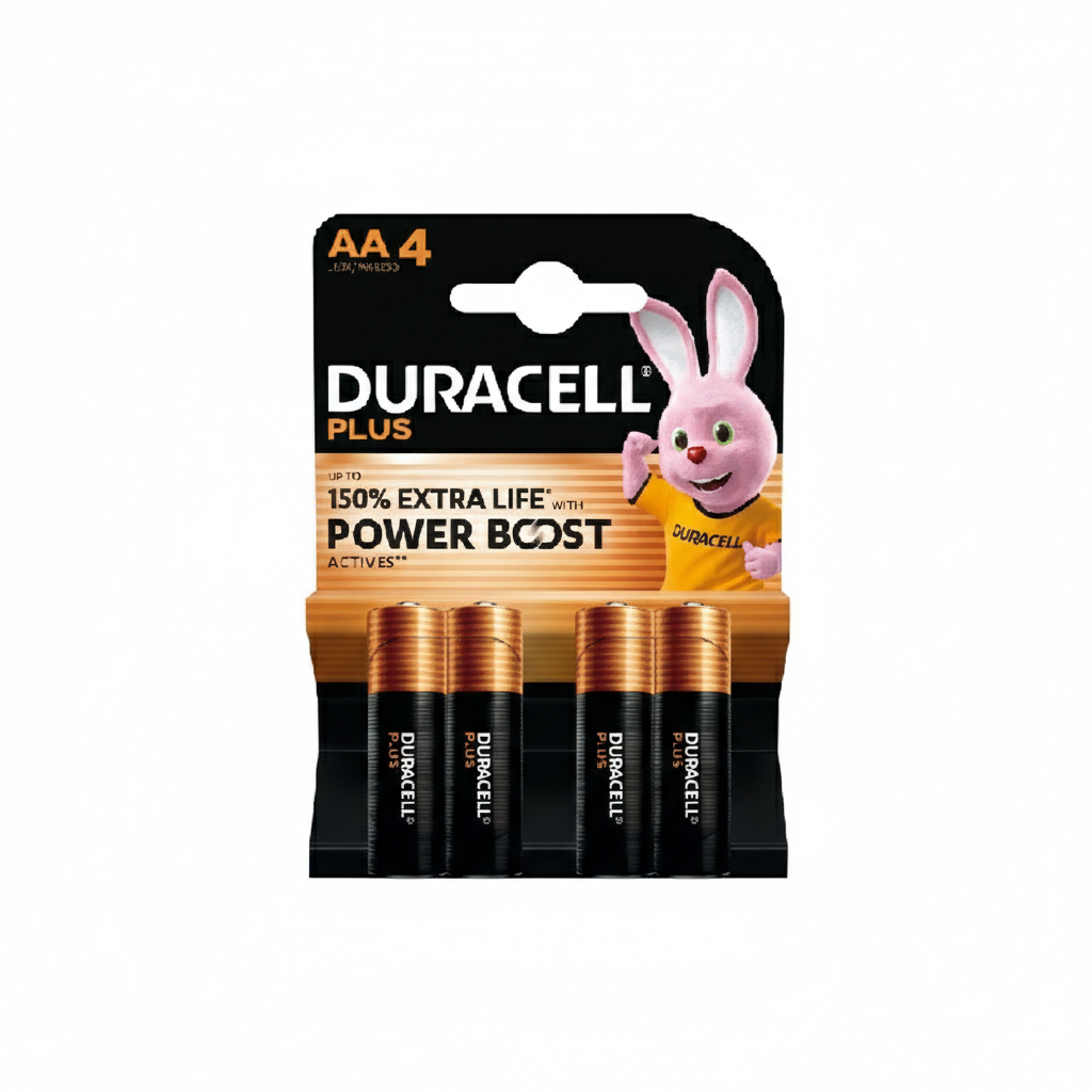 duracell confezione di pile ministilo monouso aa duracell plus da 4 pz. - foto 1