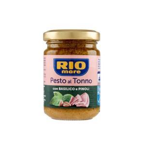 Pesto di tonno con basilico e pinoli  da 130 gr.