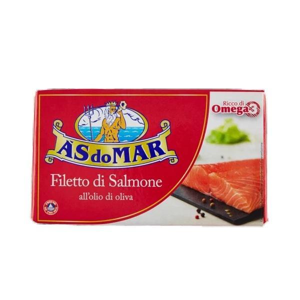 asdomar filetti di salmone all'olio di oliva asdomar 115 gr. - foto 1