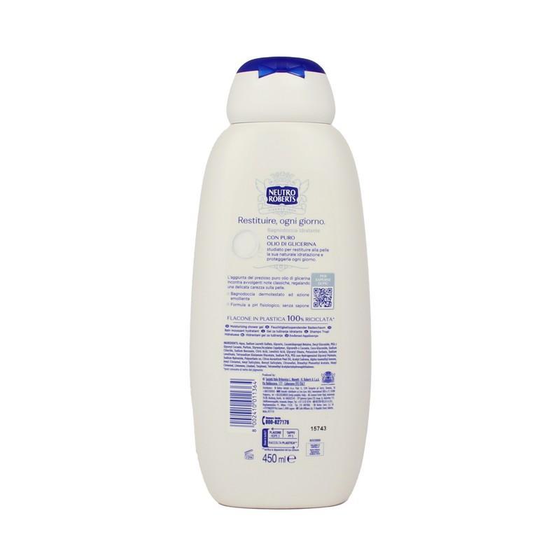 neutro roberts bagnodoccia idratante con glicerina naturale neutro roberts 450 ml. - foto 2