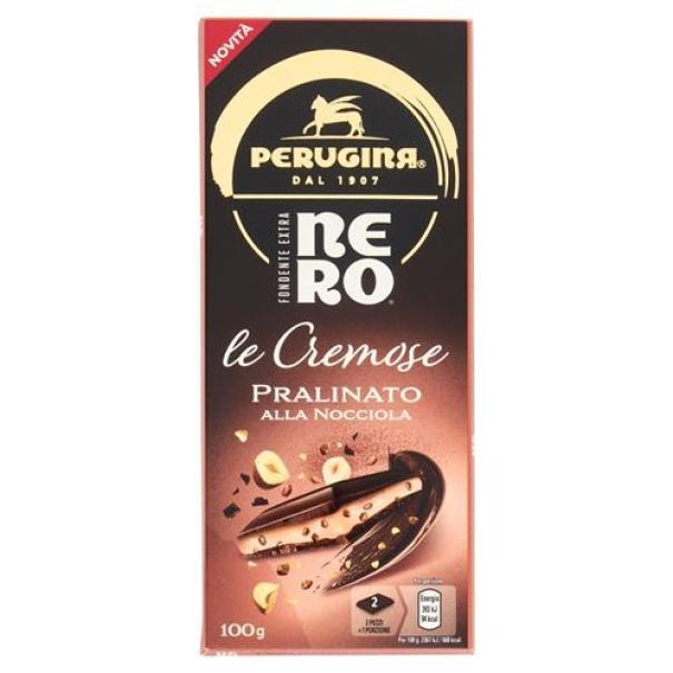 Nero Le Cremose Tavoletta Fondente Ripiena al Pralinato di Nocciola Perugina Nero Le Cremose Tavoletta Fondente Ripiena al Pralinato di Nocciola Perugina