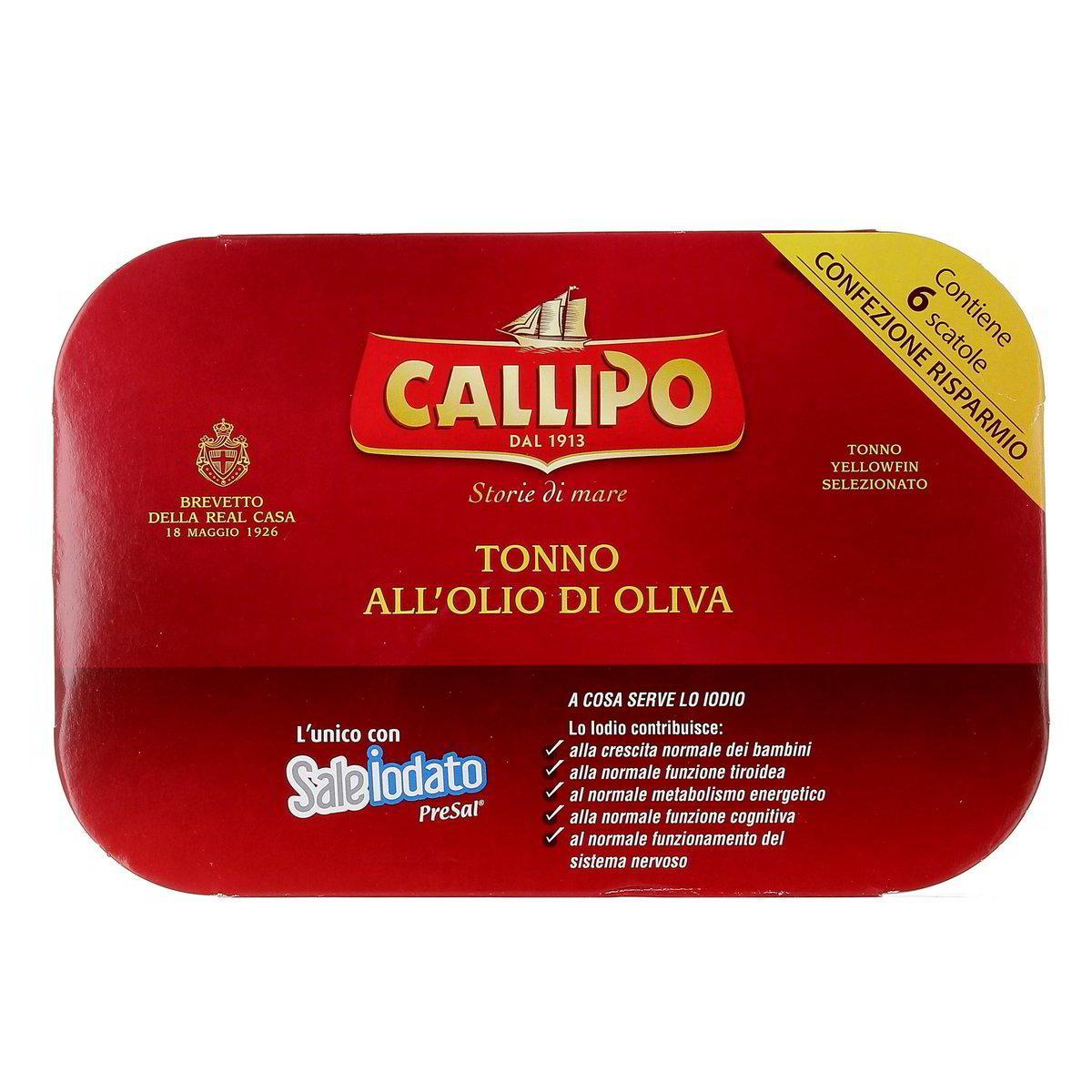 callipo tonno in scatola all'olio d'oliva callipo x6 70 gr. - foto 1
