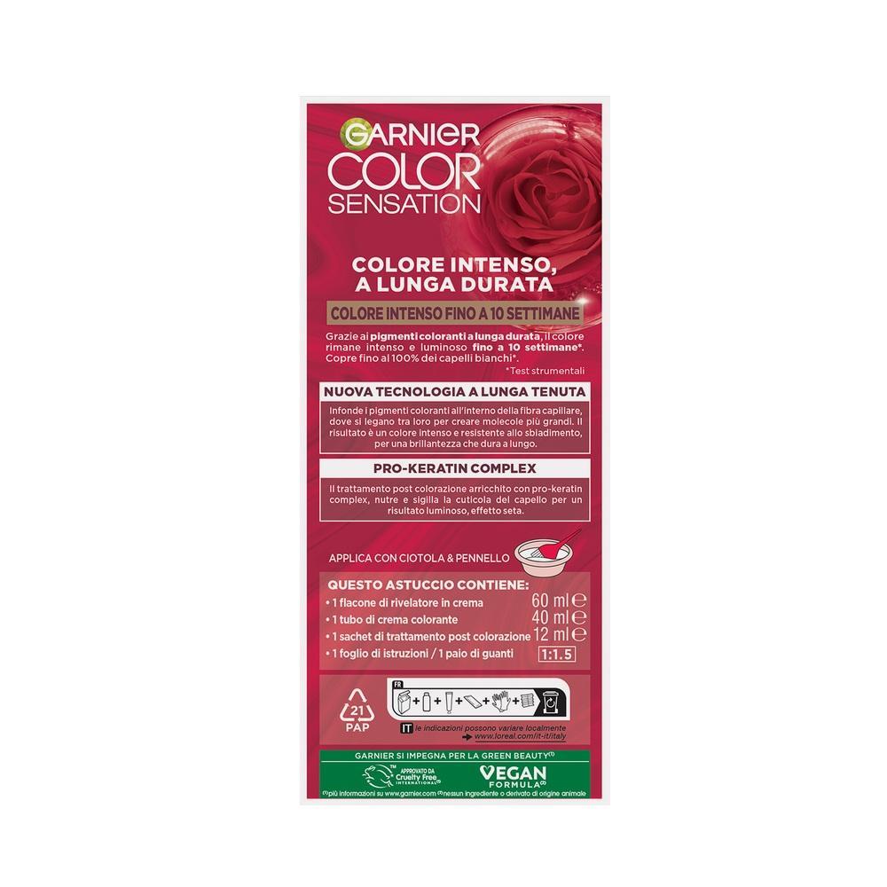 garnier colorazione permanente in crema castano 5.0 chiaro garnier color sensation - foto 2