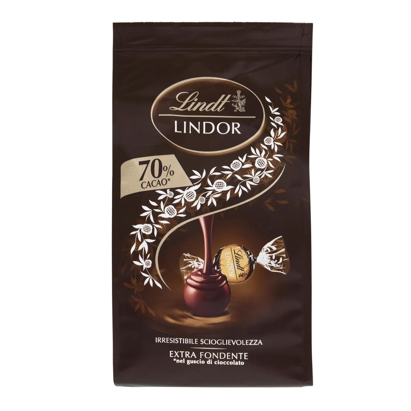 lindt cioccolatini fondenti lindt lindor 112 gr. - foto 1