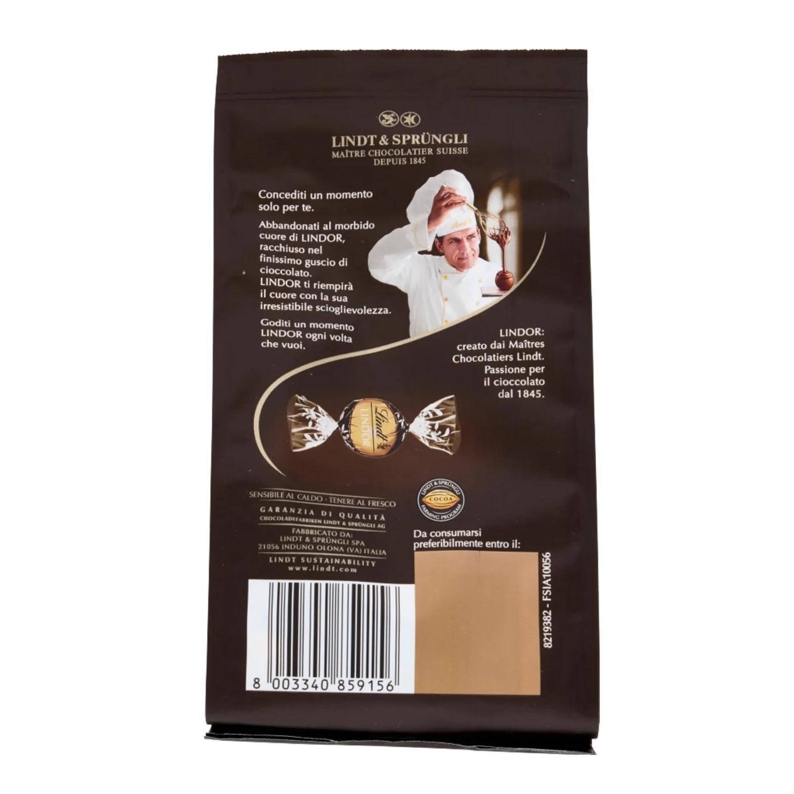 lindt cioccolatini fondenti lindt lindor 112 gr. - foto 2