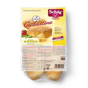 Pane ciabattine senza glutine  da 250 gr.