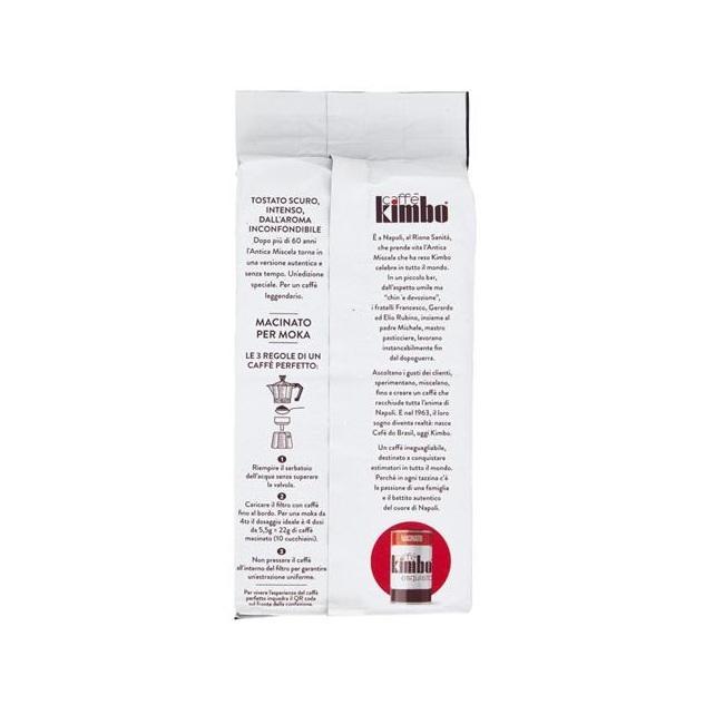 kimbo busta caffe' macinato antica miscela  kimbo 226 gr. - foto 3