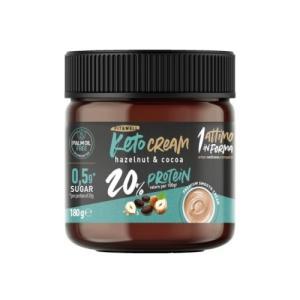 Crema spalmabile alla nocciola e cioccolato keto proteica protein 180 gr.