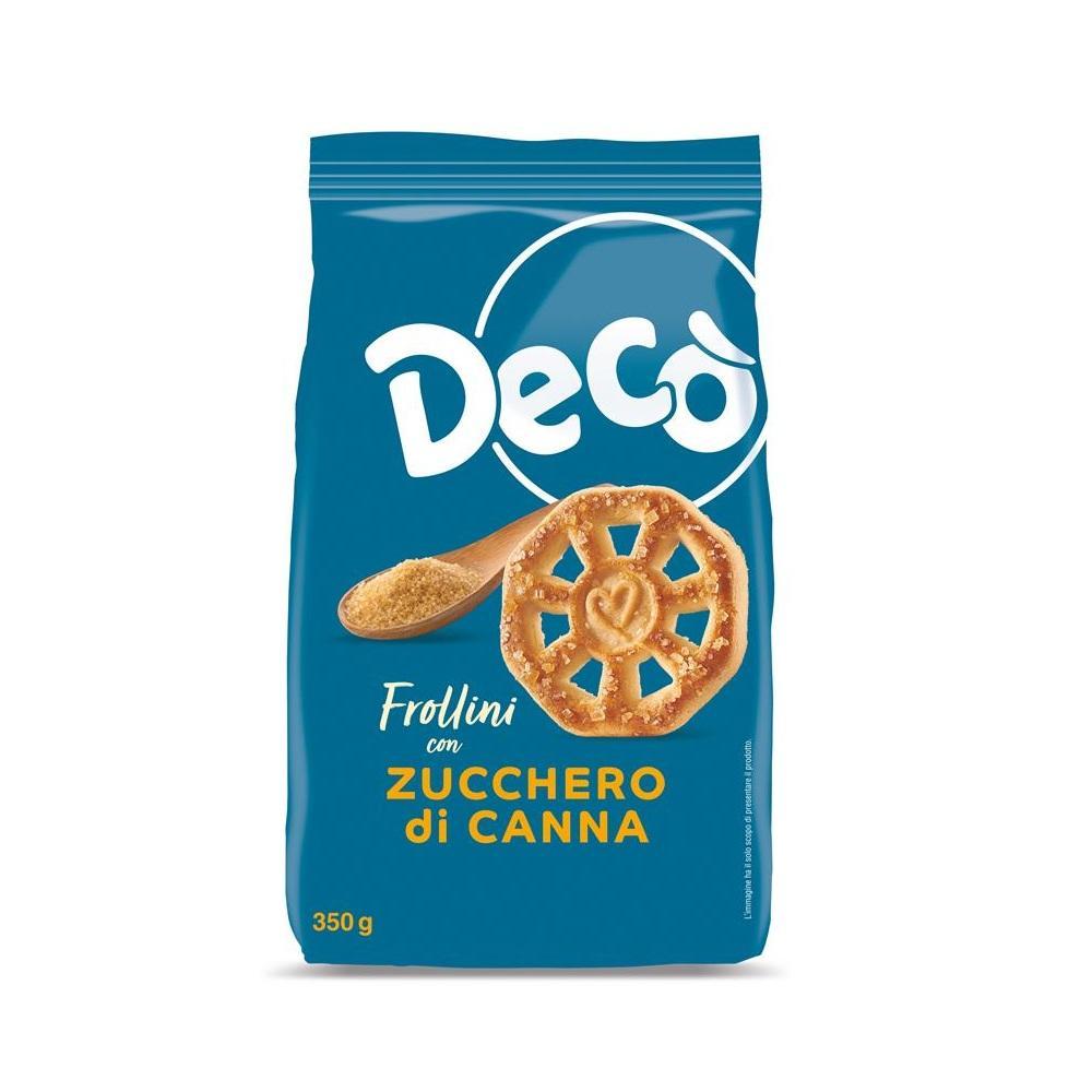 deco' biscotti frollini zucchero di canna deco' 350 gr. - foto 1