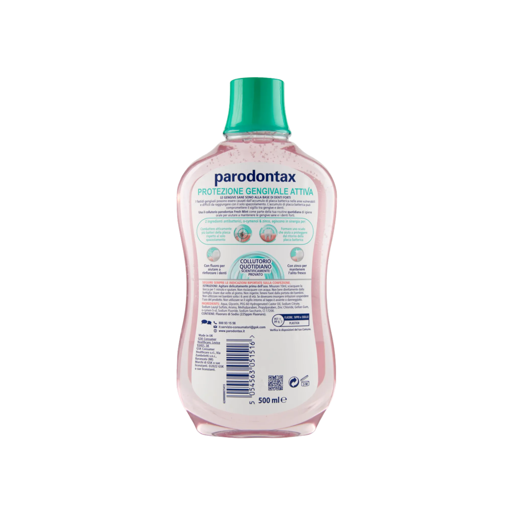 parodontax colluttorio extra fresh alito fresco parodontax 500 ml. - foto 2