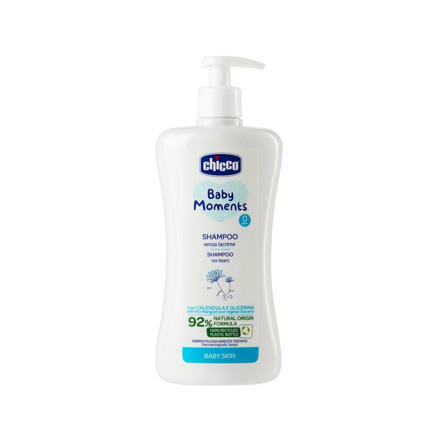 chicco shampoo per bambini e neonati senza lacrime baby moments chicco 500 ml. - foto 1