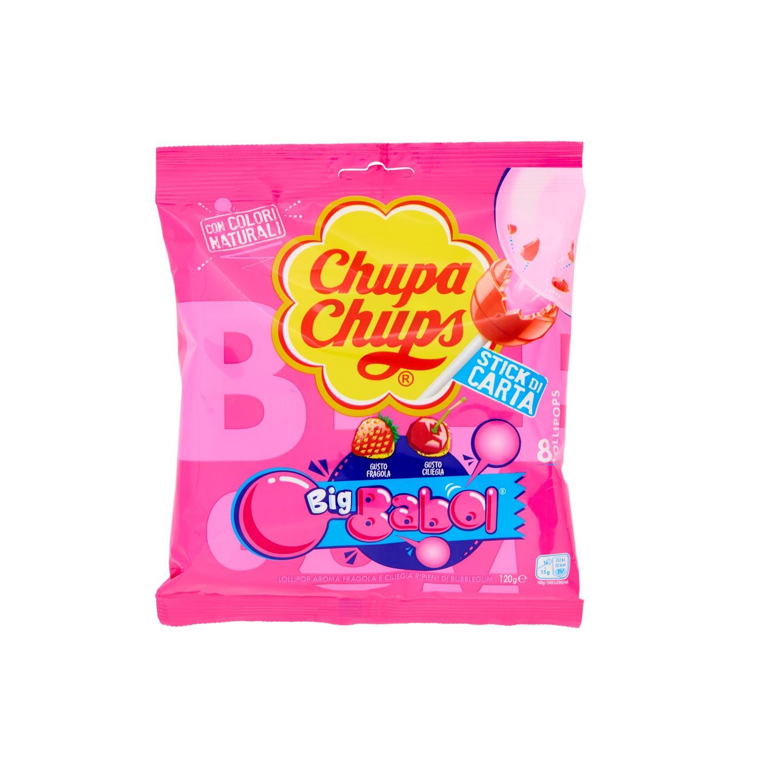 big babol caramelle lollipops chupa chups big babol x8 120 gr. - foto 1