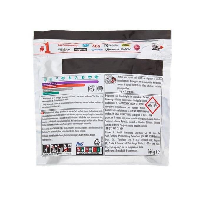 fairy detersivo piatti in pastiglie caps per lavastoviglie plus all in one miracle al limone x10 fairy platinum 164 gr. - foto 3
