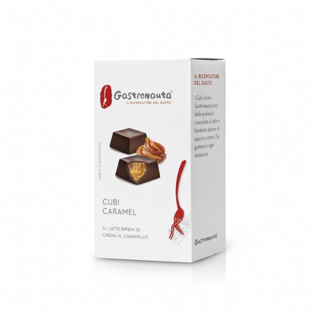 gastronauta praline cubi di cioccolato ripiene al caramello salato gastronauta da 160 gr. - foto 1