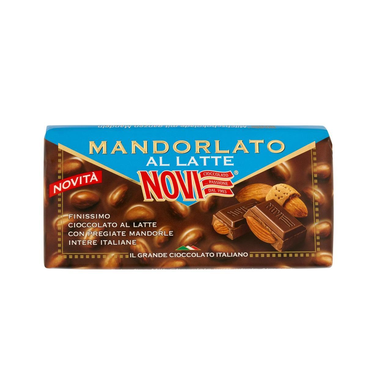 novi tavoletta di cioccolato al latte e madorle novi 100 gr. - foto 1
