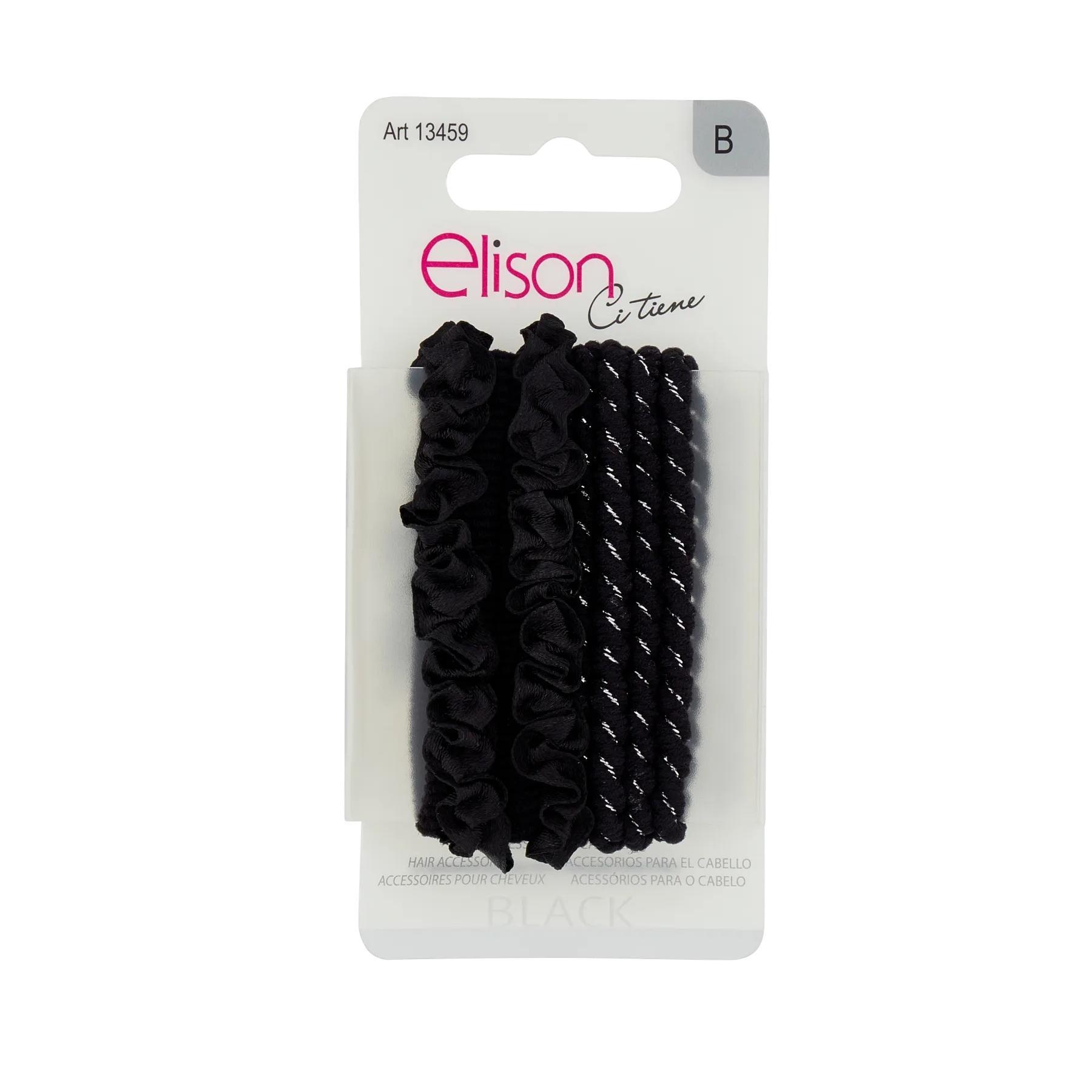 elison set elastici neri black elison x6 pz. - foto 1