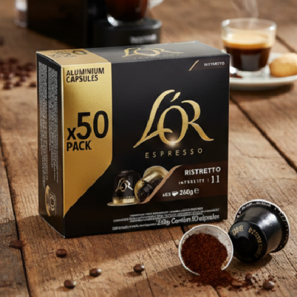 l'or espresso capsule di caffe' l’or espresso ristretto x50 260 gr. - foto 2