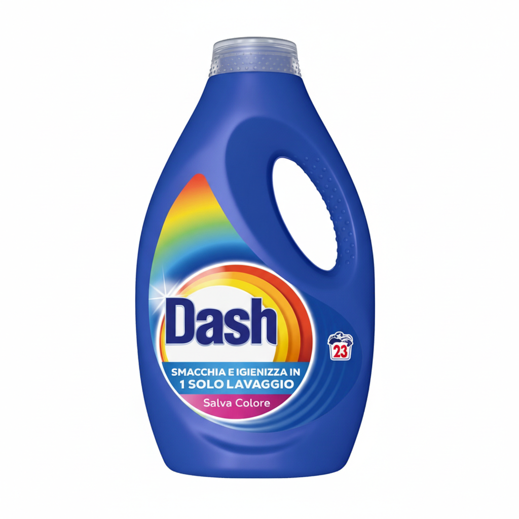 dash smacchiatore detersivo liquido dash colore 23 lavaggi 1 lt. - foto 1