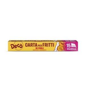 Carta per fritti assorbente frittura 15 fogli misura  33x32