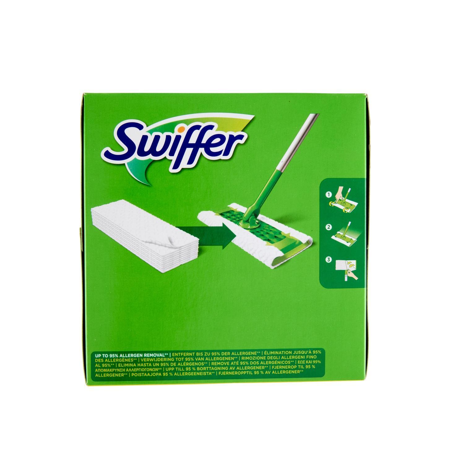 swiffer panni catturapolvere per scopa swiffer profumo fresco e pulito ricarica swiffer x36 pz. - foto 2