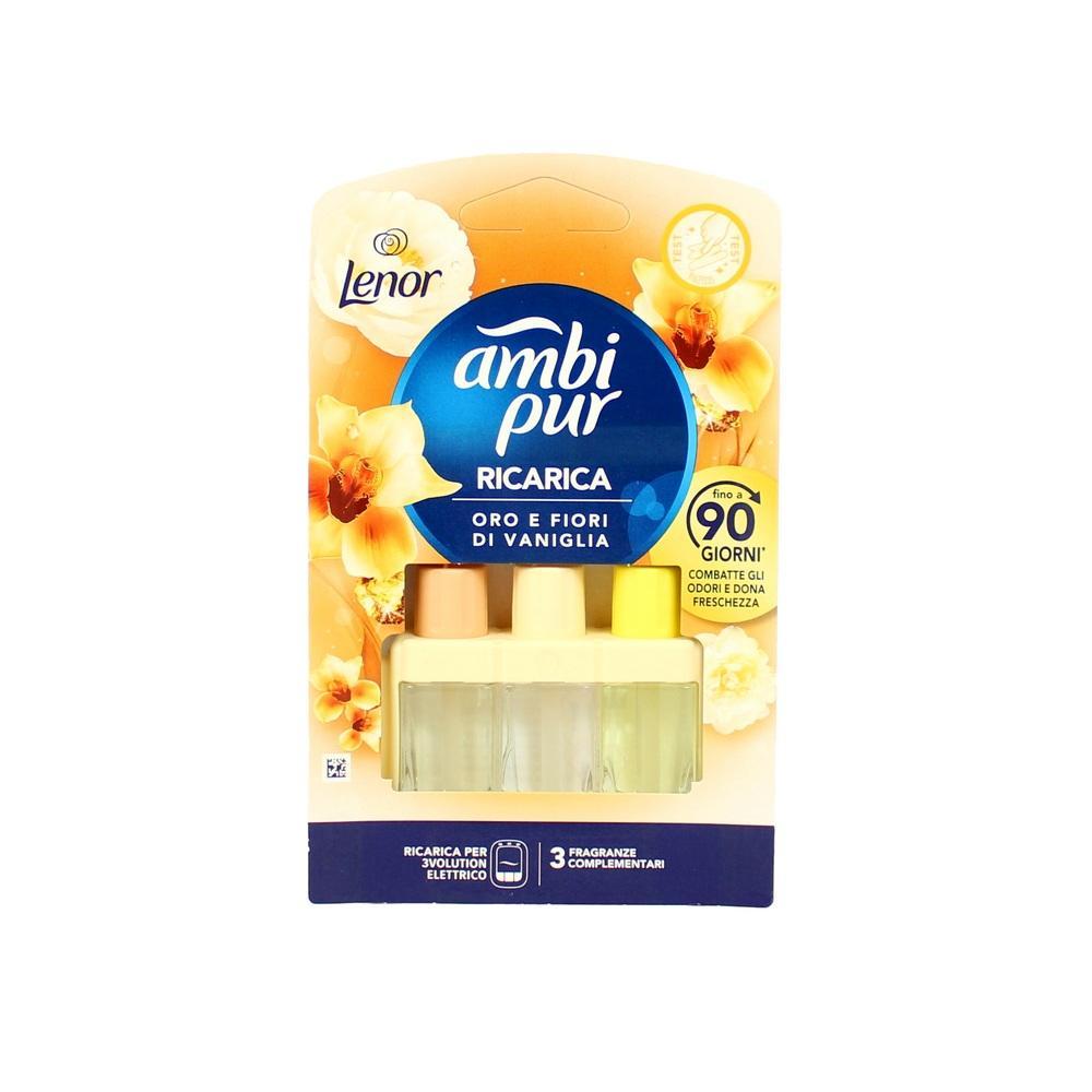 ambipur ricarica oro e fiori di vaniglia ambipur 3 volution durata fino a 90 giorni  20 ml. - foto 1