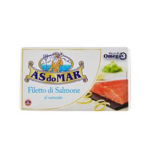 Filetto di salmone al naturale  da 115 gr.