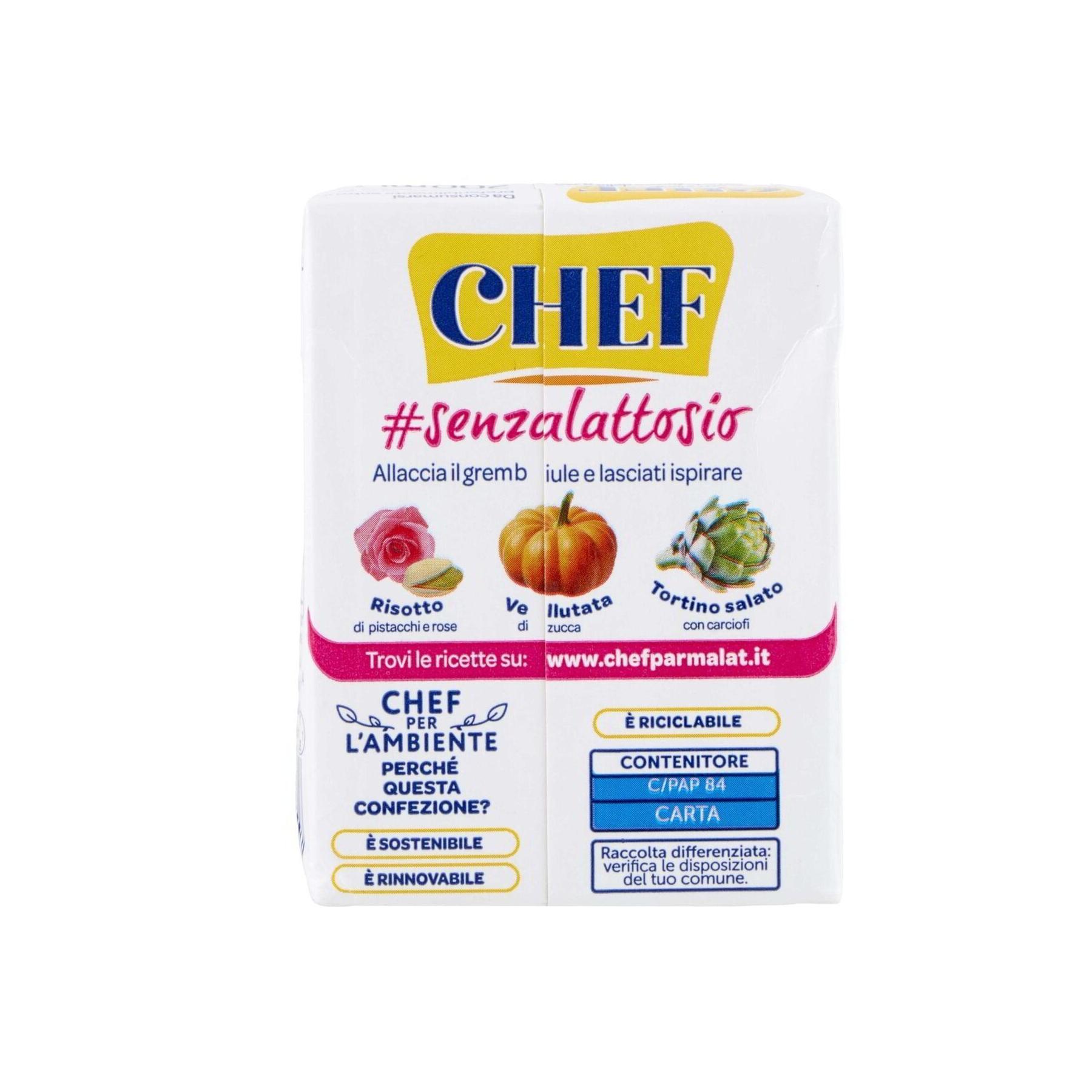 chef panna cucina senza lattosio chef 200 ml. - foto 2