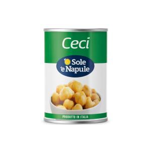 Ceci lessati in lattina  da 400 gr.