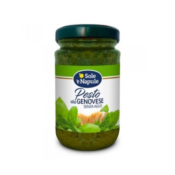 o' sole e' napule sugo di pesto alla genovese senza aglio o' sole e' napule da 190 gr. - foto 1