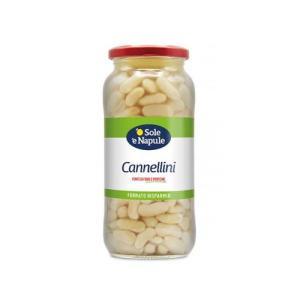 Fagioli cannellini lessati pronti all'uso 'o sole 'e napule 540 gr.