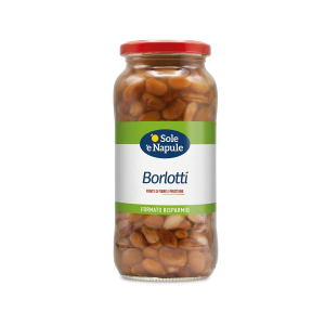 Borlotti lessati in vetro  confezione da 540 gr.