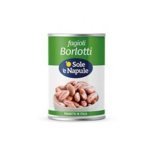 Fagioli borlotti lessati in lattina  400 gr.