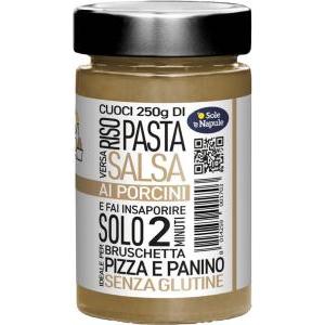 Deliziosa salsa ai funghi porcini per pasta e condimenti o sole 'e napule 190 gr.